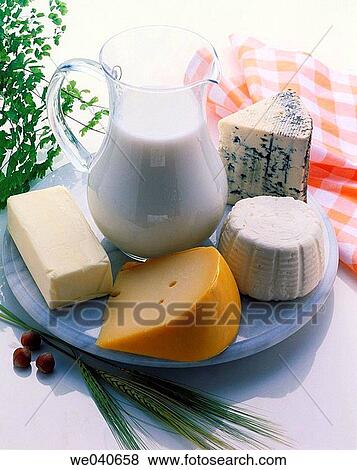 Dairy products View Large Photo Image Stock Photo - Dairy products. Fotosearch