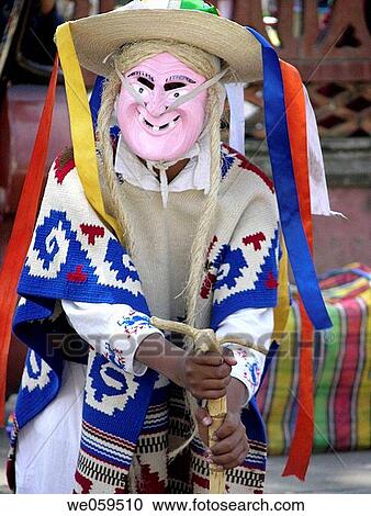 Stock Image - Dance of the old men. Morelia, Michoacan. Mexico. Fotosearch