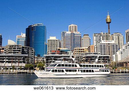 Stock Image - Darling Harbour, Sydney, New South Wales, Australia.. Fotosearch