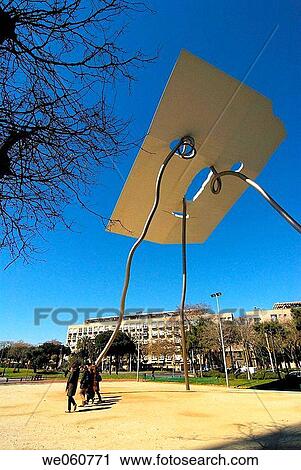 David i Goliat sculpture. Antoni Llena 1992. Olympic Village. Barcelona. Spain. View Large Photo Image Stock Image - David i Goliat sculpture. Antoni Llena 1992. Olympic Village. Barcelona. Spain.. Fotosearch