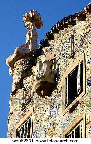 Detail of Batllo House by Gaudi, Barcelona. Catalonia, Spain View Large Photo Image Stock Image - Detail of Batllo House by Gaudi, Barcelona. Catalonia, Spain. Fotosearch