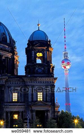 Detail of the ornate Neo-Renaissance facade and dome of the Berliner Dom, Berlin Cathedral, on the eastern shores of the Museumsinsel in the Spree river, Berlin View Large Photo Image Stock Image - Detail of the ornate Neo-Renaissance facade and dome of the Berliner Dom, Berlin Cathedral, on the eastern shores of the Museumsinsel in the Spree river, Berlin. Fotosearch