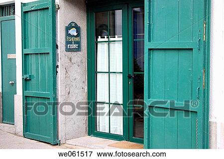 Door, Tamariu, Calella de Palafrugell. Girona province, Catalonia, Spain View Large Photo Image Stock Photo - Door, Tamariu, Calella de Palafrugell. Girona province, Catalonia, Spain. Fotosearch