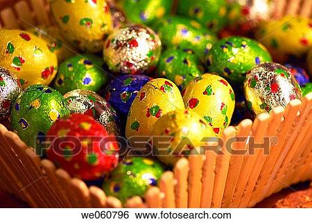 Easter eggs. View Large Photo Image Stock Photograph - Easter eggs.. Fotosearch