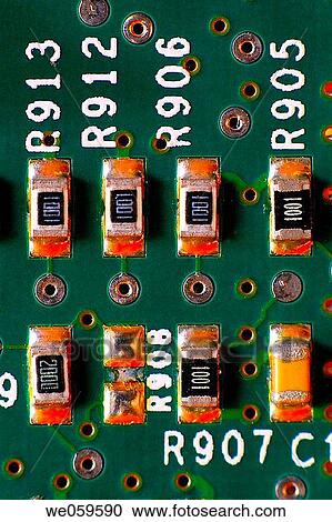 Stock Image - Electronic circuit.. Fotosearch