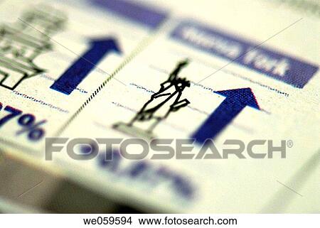Financial information in a newspaper. View Large Photo Image Picture - Financial information in a newspaper.. Fotosearch