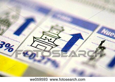 Financial information in a newspaper. View Large Photo Image Stock Image - Financial information in a newspaper.. Fotosearch