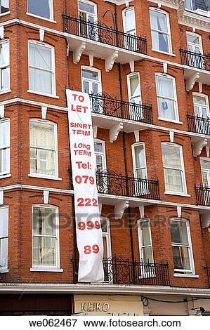 Flats for rent in South Kensington, London. England, UK View Large Photo Image Stock Photo - Flats for rent in South Kensington, London. England, UK. Fotosearch