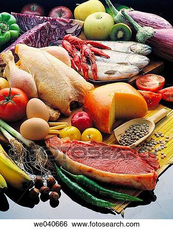 Food containing proteins View Large Photo Image Stock Photograph - Food containing proteins. Fotosearch