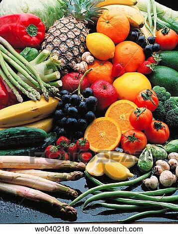 Fruits and vegetables View Large Photo Image Stock Photo - Fruits and vegetables. Fotosearch