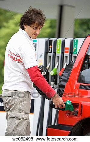 Gas pumps at gas station. Gipuzkoa, Euskadi. Spain. View Large Photo Image Stock Photo - Gas pumps at gas station. Gipuzkoa, Euskadi. Spain.. Fotosearch