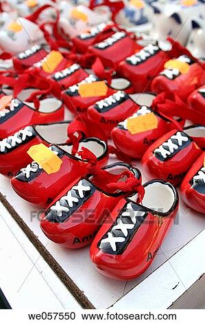 Gifts: Mini shoes/clogs, Amsterdam, Holland, Netherlands View Large Photo Image Stock Image - Gifts: Mini shoes/clogs, Amsterdam, Holland, Netherlands. Fotosearch