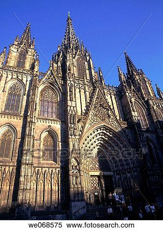 Gothic cathedral. Barcelona. Spain View Large Photo Image Stock Photography - Gothic cathedral. Barcelona. Spain. Fotosearch