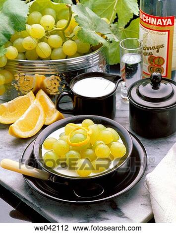 Grapes with cream View Large Photo Image Stock Image - Grapes with cream. Fotosearch