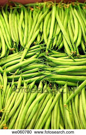 Green beans. La Boquer? a market. Barcelona. Spain. View Large Photo Image Stock Image - Green beans. La Boquer? a market. Barcelona. Spain.. Fotosearch