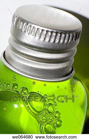 Stock Image - Green bottle. Fotosearch
