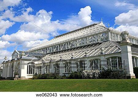 Greenhouse in Royal Botanic Gardens Kew in Richmond, London. England, UK View Large Photo Image Stock Image - Greenhouse in Royal Botanic Gardens Kew in Richmond, London. England, UK. Fotosearch