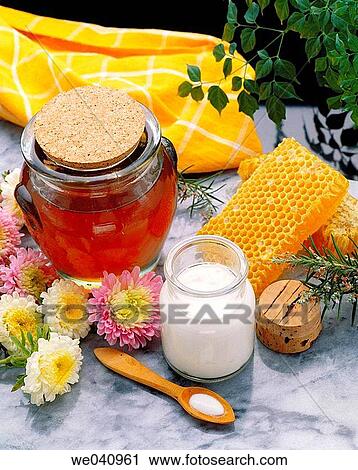 Honey and royal jelly View Large Photo Image Stock Image - Honey and royal jelly. Fotosearch