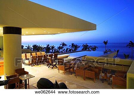 Picture - Hotel at sunrise, Los Cabos. Baja California Sur, Mexico. Fotosearch