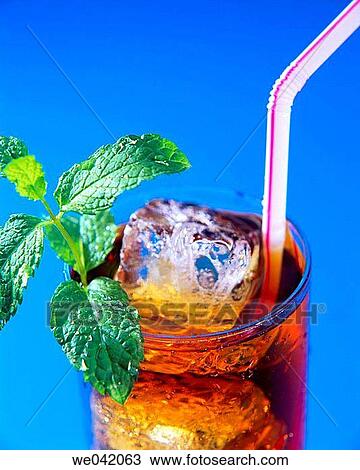 Iced tea with mint View Large Photo Image Stock Image - Iced tea with mint. Fotosearch