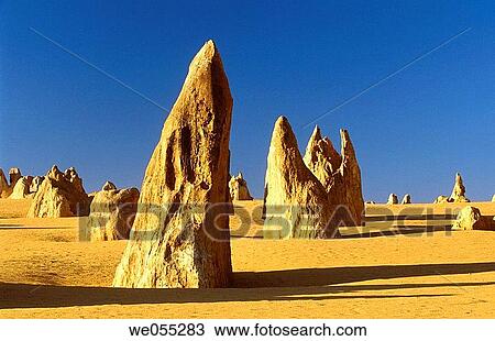 Limestones, Nambung National Park. Western Australia, Australia View Large Photo Image Stock Image - Limestones, Nambung National Park. Western Australia, Australia. Fotosearch