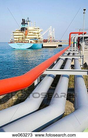 Liquefied Natural Gas tanker, Port of Bilbao, Punta Lucero. Biscay, Euskadi, Spain View Large Photo Image Stock Image - Liquefied Natural Gas tanker, Port of Bilbao, Punta Lucero. Biscay, Euskadi, Spain. Fotosearch