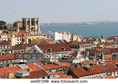 Lisbon. Portugal View Large Photo Image Stock Photo - Lisbon. Portugal. Fotosearch