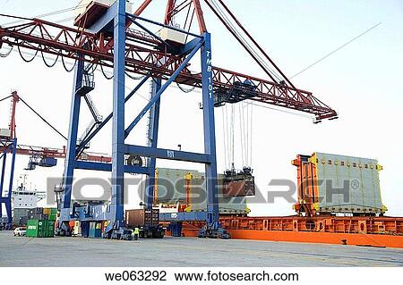 Loading cargo containers in ship, Port of Bilbao, Santurtzi. Biscay, Euskadi, Spain View Large Photo Image Stock Image - Loading cargo containers in ship, Port of Bilbao, Santurtzi. Biscay, Euskadi, Spain. Fotosearch