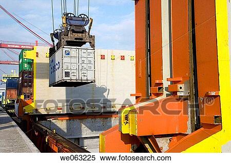 Loading cargo containers in ship, Port of Bilbao, Santurtzi. Biscay, Euskadi, Spain View Large Photo Image Stock Photography - Loading cargo containers in ship, Port of Bilbao, Santurtzi. Biscay, Euskadi, Spain. Fotosearch
