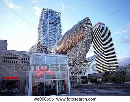 Mapfre tower and Hotel Arts. Barcelona. Spain View Large Photo Image Stock Photography - Mapfre tower and Hotel Arts. Barcelona. Spain. Fotosearch