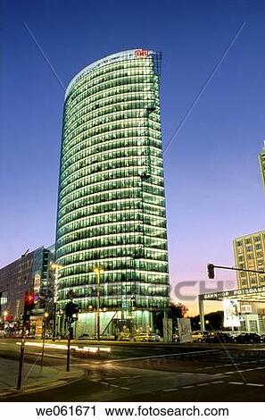 Modern skyscrapers off of Potsdamer Platz, former site of part of the Berlin Wall, Berlin, Germany View Large Photo Image Stock Image - Modern skyscrapers off of Potsdamer Platz, former site of part of the Berlin Wall, Berlin, Germany. Fotosearch
