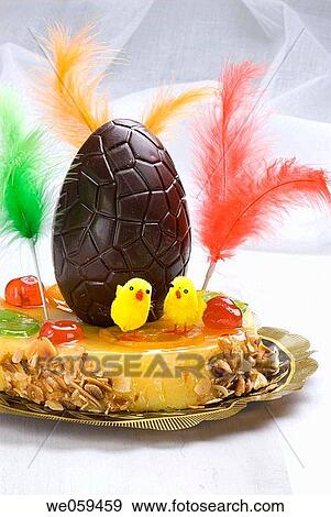 ? Mona de Pascua? typical Spanish Easter cake View Large Photo Image Stock Photo - ? Mona de Pascua? typical Spanish Easter cake. Fotosearch