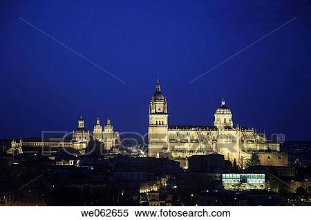 Night view of Salamanca. Castilla-Leon, Spain View Large Photo Image Stock Photography - Night view of Salamanca. Castilla-Leon, Spain. Fotosearch