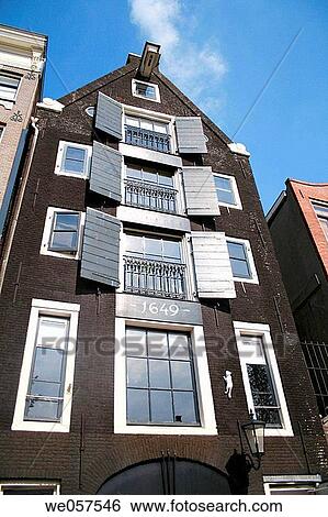 Old dutch house from 1649 at Prinsengracht in Amsterdam, Holland, Netherlands View Large Photo Image Stock Photograph - Old dutch house from 1649 at Prinsengracht in Amsterdam, Holland, Netherlands. Fotosearch