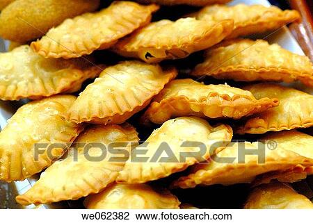 Stock Image - Patties at La Boqueria market, Barcelona. Catalonia, Spain. Fotosearch