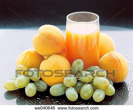 Peach and grape juice View Large Photo Image Stock Photograph - Peach and grape juice. Fotosearch