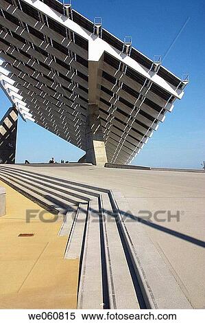 Stock Photography - Photovoltaic pergola (3700 m2), Forum 2004. Barcelona. Spain. Fotosearch