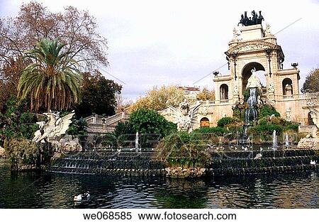 Pond in Ciutadella park. Barcelona. Catalonia, Spain View Large Photo Image Stock Photography - Pond in Ciutadella park. Barcelona. Catalonia, Spain. Fotosearch