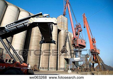 Stock Photo - Port of Bilbao, Santurtzi. Biscay, Euskadi, Spain. Fotosearch