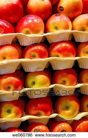 Red apples. La Boquer? a market. Barcelona. Spain. View Large Photo Image Stock Photograph - Red apples. La Boquer? a market. Barcelona. Spain.. Fotosearch
