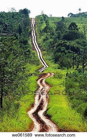 Stock Photo - Road to Andresito. Misiones province, Argentina. Fotosearch