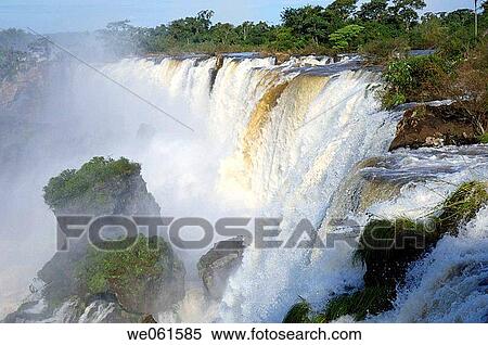 Stock Photography - Salto San Martin, Iguazu Falls. Argentina. Fotosearch