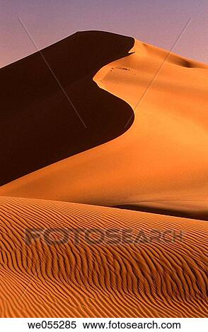 Sand dunes in desert, Grand Erg Oriental, Sahara. Algeria View Large Photo Image Stock Photography - Sand dunes in desert, Grand Erg Oriental, Sahara. Algeria. Fotosearch
