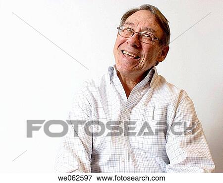 Stock Photo - Sixty-five-year old man smiling. Fotosearch