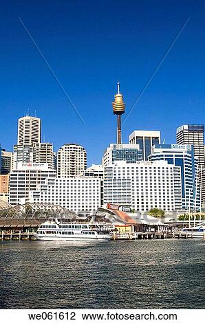 Skyline, Darling Harbour, Sydney, New South Wales, Australia. View Large Photo Image Stock Image - Skyline, Darling Harbour, Sydney, New South Wales, Australia.. Fotosearch