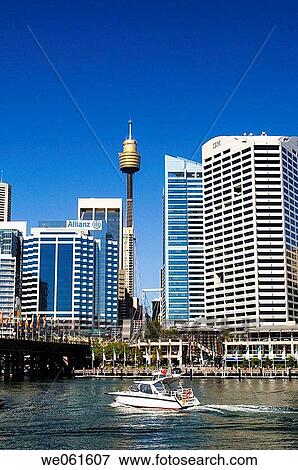 Skyline, Darling Harbour, Sydney, New South Wales, Australia. View Large Photo Image Stock Photo - Skyline, Darling Harbour, Sydney, New South Wales, Australia.. Fotosearch