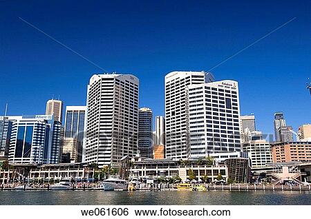 Skyline, Darling Harbour, Sydney, New South Wales, Australia. View Large Photo Image Stock Photograph - Skyline, Darling Harbour, Sydney, New South Wales, Australia.. Fotosearch