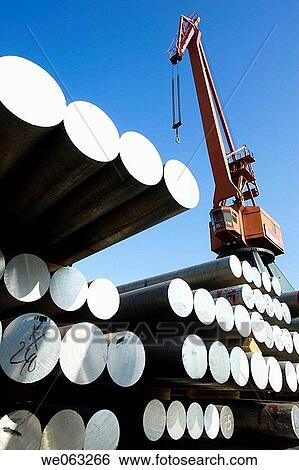 Steel bars, Port of Bilbao, Santurtzi. Biscay, Euskadi, Spain View Large Photo Image Stock Photograph - Steel bars, Port of Bilbao, Santurtzi. Biscay, Euskadi, Spain. Fotosearch