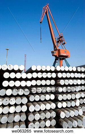 Steel bars, Port of Bilbao, Santurtzi. Biscay, Euskadi, Spain View Large Photo Image Stock Photography - Steel bars, Port of Bilbao, Santurtzi. Biscay, Euskadi, Spain. Fotosearch