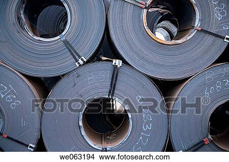 Steel sheet rolls, Port of Bilbao, Santurtzi. Biscay, Euskadi, Spain View Large Photo Image Picture - Steel sheet rolls, Port of Bilbao, Santurtzi. Biscay, Euskadi, Spain. Fotosearch